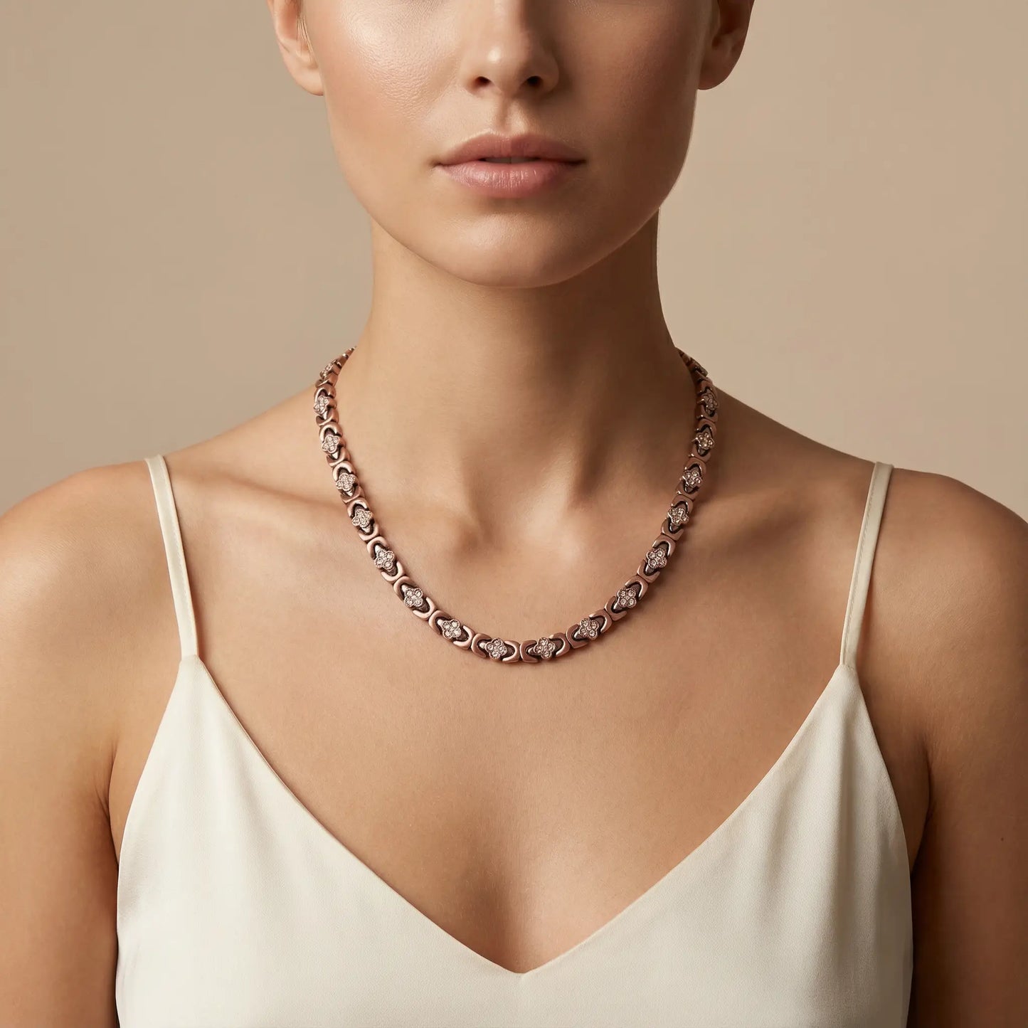 Camelia Copper Necklace