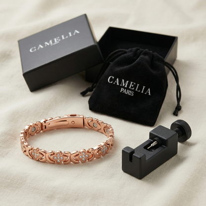 Camelia Copper Bracelet — Magnet-Therapy Inspired