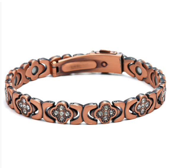 Camelia Copper Bracelet — Magnet-Therapy Inspired
