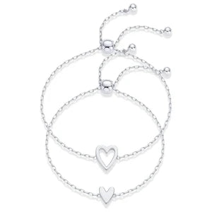 Mother-Daughter Heart Bracelets