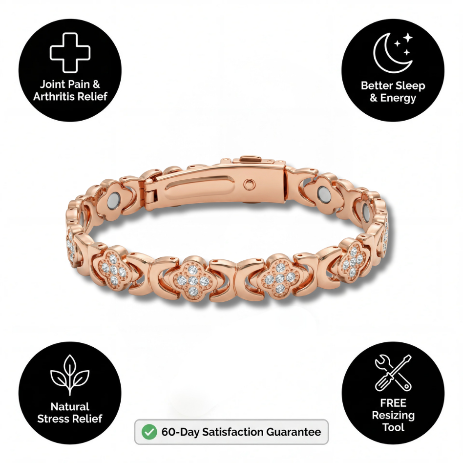 Camelia Copper Bracelet — Magnet-Therapy Inspired