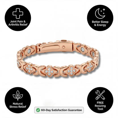Camelia Copper Bracelet — Magnet-Therapy Inspired